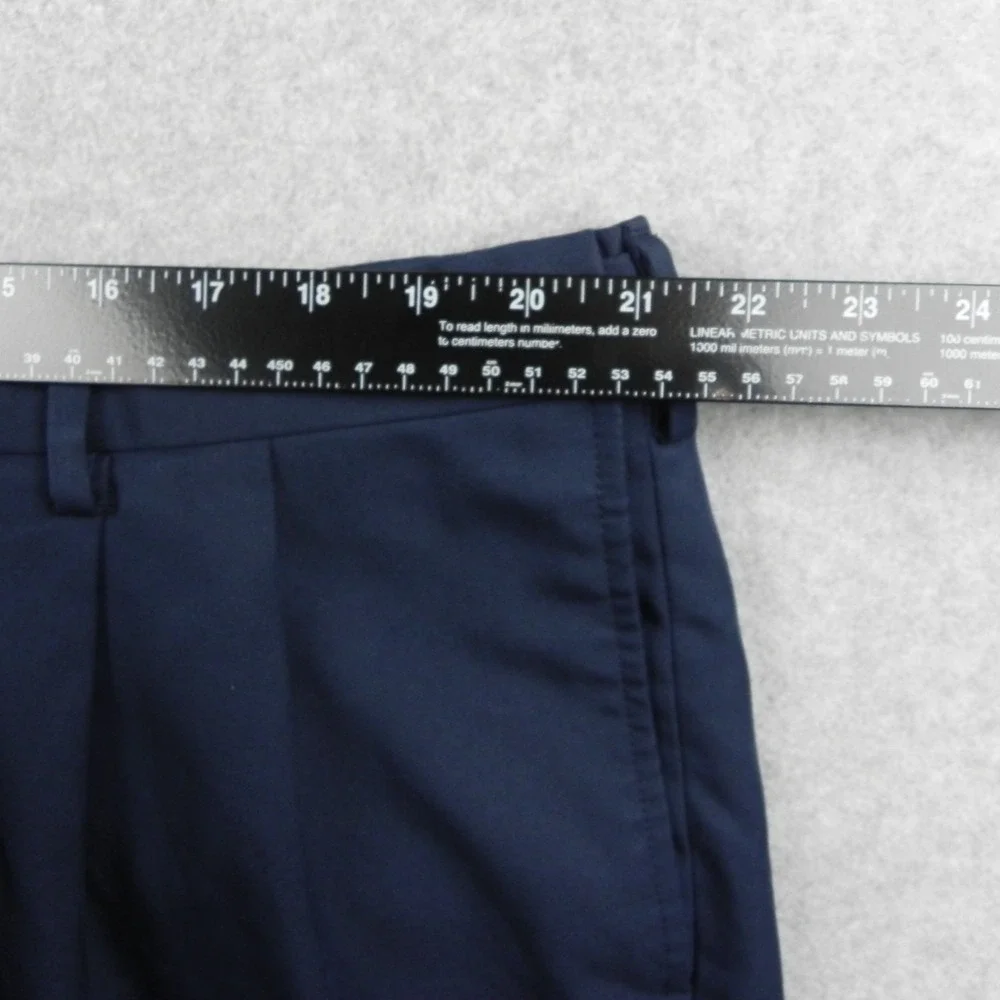 Jos A Bank‎ Shorts Mens 42 Traveler Golf Chino Casual Double Pleated Navy Blue